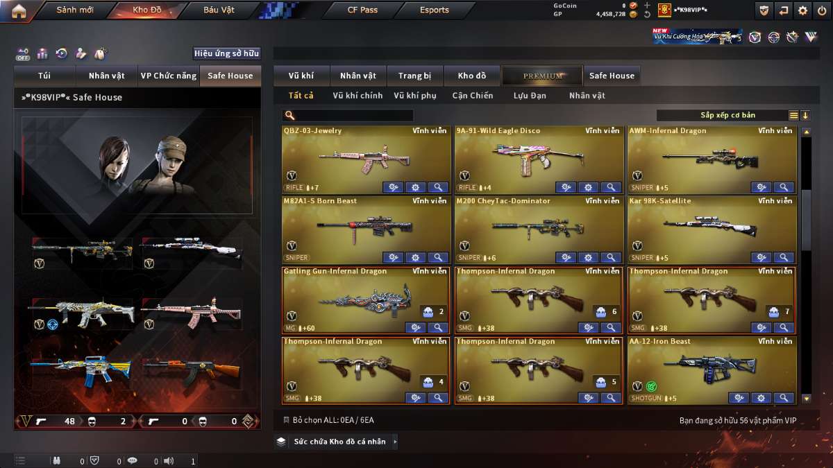 shop acc cf uy tin gia re
